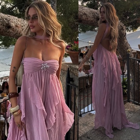 Nana Jacqueline Mariah Dress in Purple Medium - Picture 5 of 17